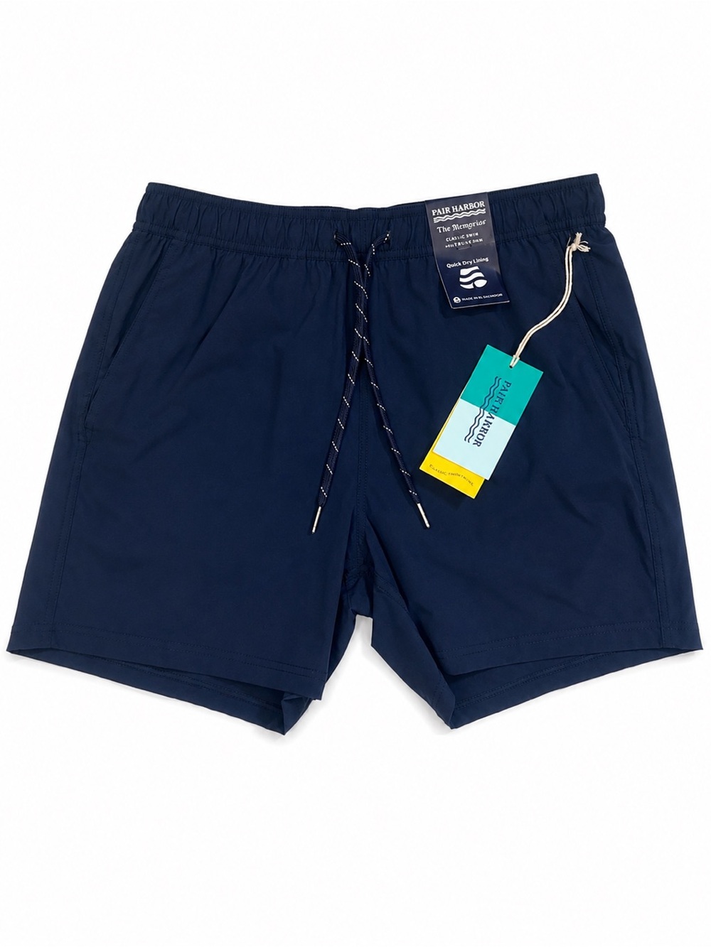 Fair Harbor The Bungalow Men’s Swim Shorts Blue Medium 5” Inseam NWT